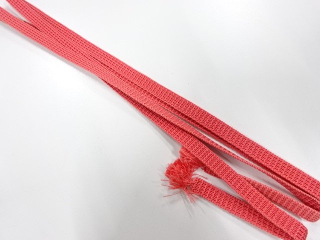未使用品　正絹　帯留め用　手組三分紐